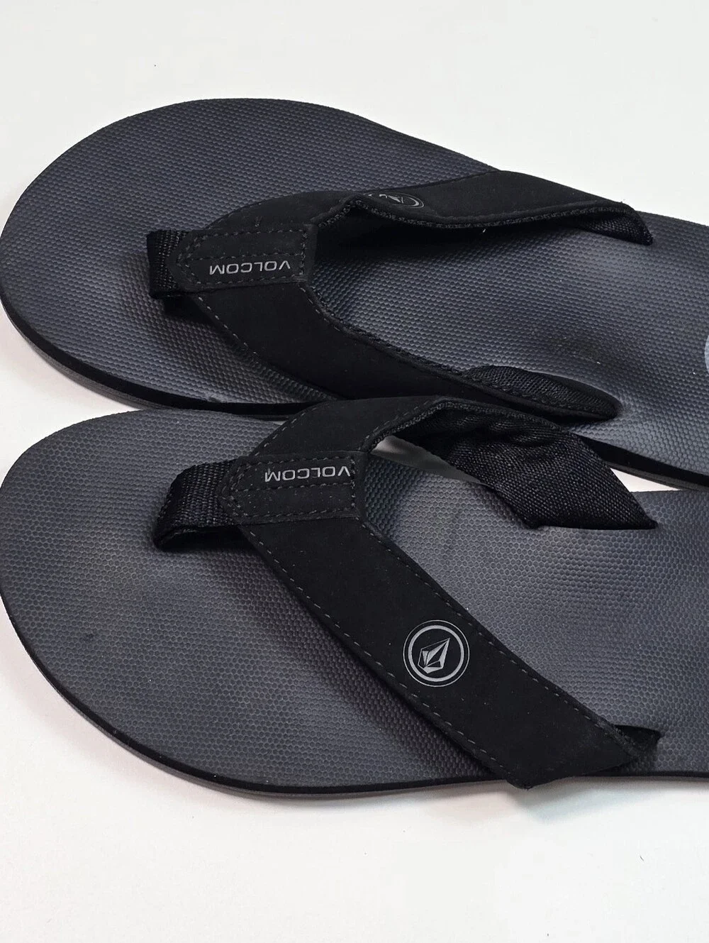 Volcom Black Men's Logo Thong Sandals